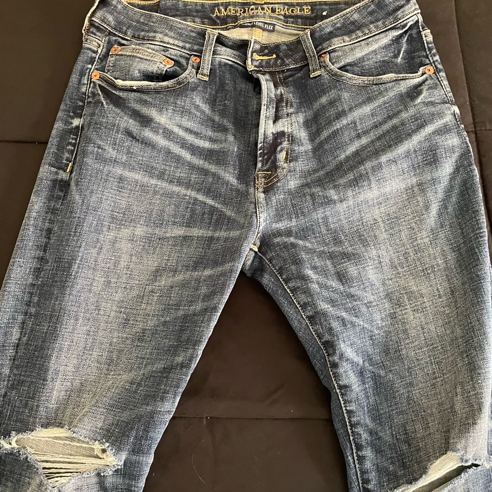 Mens American Eagle slim fit distressed jeans 32x30